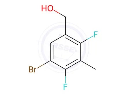 Chemical structure of (5-Bromo-2,4-difluoro-3-methylphenyl)methanol