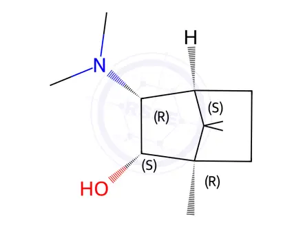 Chemical structure of (2S)-3-exo-(Dimethylamino)isoborneol