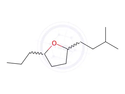 Chemical structure of Tetrahydro-2-isopentyl-5-propylfuran