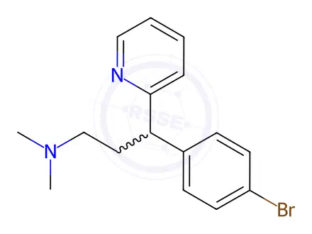 Chemical structure of Brompheniramine
