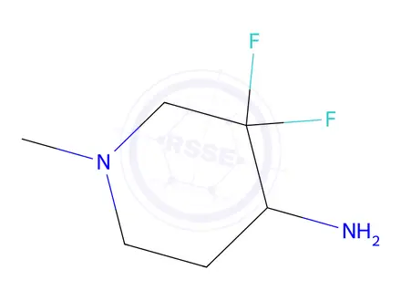 Chemical structure of 3,3-Difluoro-1-methylpiperidin-4-amine