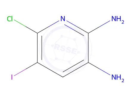 Chemical structure of 6-Chloro-5-iodopyridine-2,3-diamine