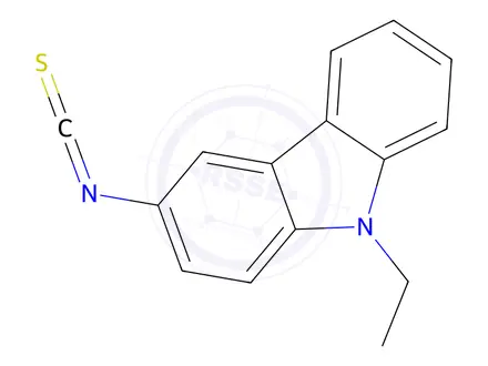 Chemical structure of 9-Ethyl-3-isothiocyanato-9H-carbazole