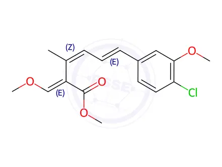 Chemical structure of Strobilurin B