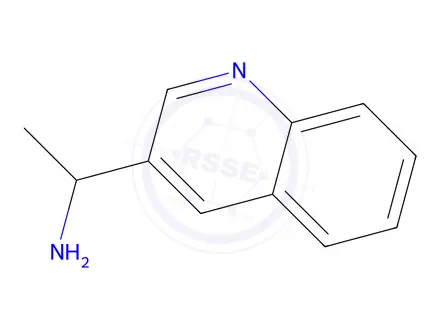 Chemical structure of 1-(Quinolin-3-yl)ethan-1-amine