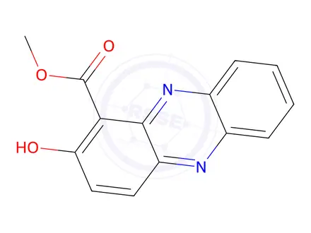 Chemical structure of 2-Hydroxy-1-phenazinecarboxylic acid methyl ester