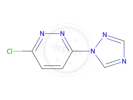 Chemical structure of 3-chloro-6-(1H-1,2,4-triazol-1-yl)pyridazine