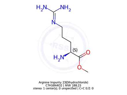 Chemical structure of Arginine Impurity 23(Dihydrochloride)