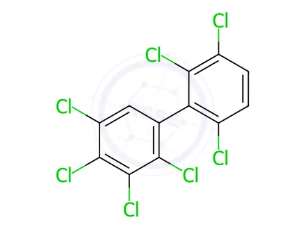 Chemical structure of 2,2',3,3',4,5,6'-Heptachlorobiphenyl