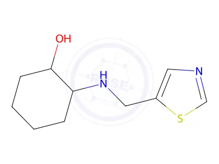 Chemical structure of 2-((Thiazol-5-ylmethyl)amino)cyclohexan-1-ol