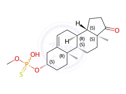 Chemical structure of dehydroepiandrosterone-3-O-methylthiophosphonate