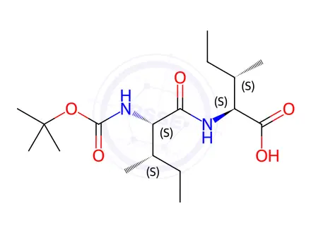 Chemical structure of Boc-Ile-Ile-OH