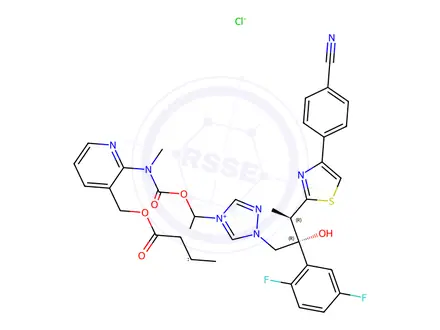 Chemical structure of Isavuconazole Impurity 142