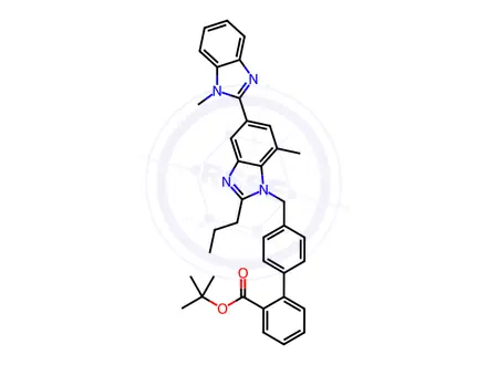 Chemical structure of Telmisartan Isomer t-Butyl Ester