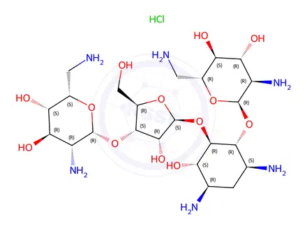 Chemical structure of Neomycin, hydrochloride