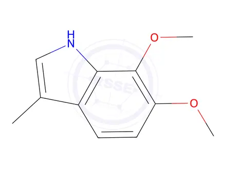 Chemical structure of 6,7-Dimethoxy-3-methyl-1H-indole