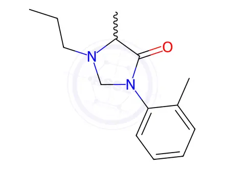 Chemical structure of 5-Methyl-1-propyl-3-(o-tolyl)imidazolidin-4-one