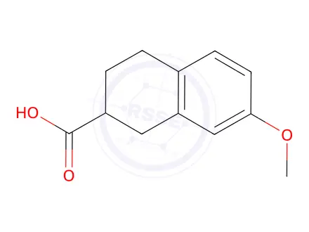 Chemical structure of 7-Methoxy-1,2,3,4-tetrahydro-naphthalene-2-carboxylic Acid