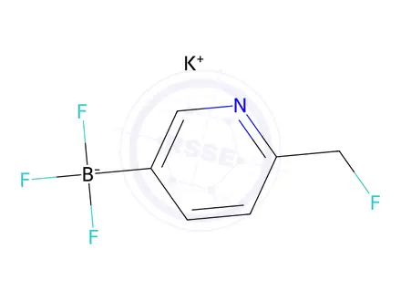 Chemical structure of Potassium trifluoro(6-(fluoromethyl)pyridin-3-yl)borate
