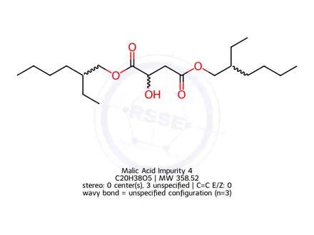 Chemical structure of Malic acid Impurity 50