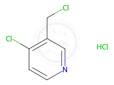 Chemical structure of 4-chloro-3-(chloromethyl)pyridine hydrochloride