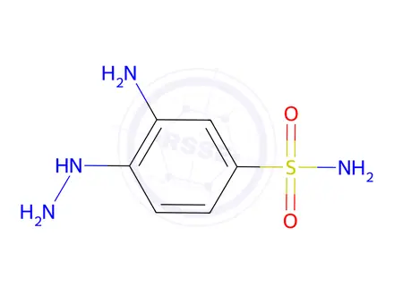 Chemical structure of 3-Amino-4-hydrazinylbenzenesulfonamide