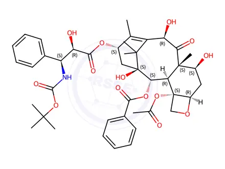 Chemical structure of Docetaxel
