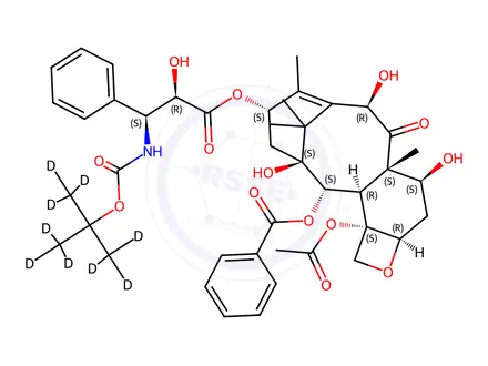 Chemical structure of Docetaxel-d9 (940867-25-4)
