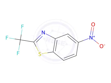Chemical structure of 5-Nitro-2-(trifluoromethyl)benzo[d]thiazole