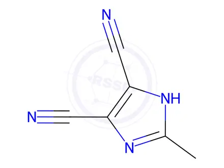 Chemical structure of 2-methyl-1H-imidazole-4,5-dicarbonitrile