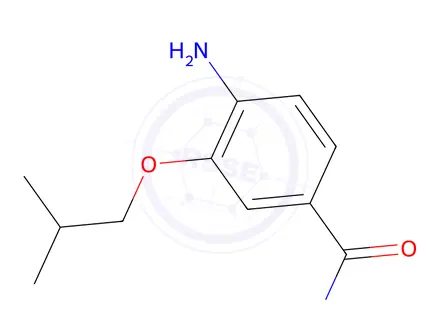 Chemical structure of 4,4'-(Hydrazine-1,1-diyl)bis(3-isobutoxybenzamide)