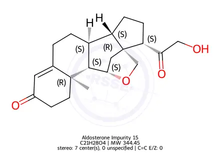 Chemical structure of Aldosterone Impurity 15