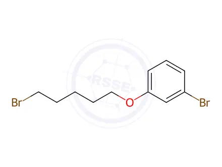 Chemical structure of Benzene, 1-bromo-3-[(5-bromopentyl)oxy]-