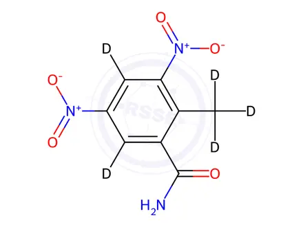 Chemical structure of Zoalene-D5 (Dinitolmide-D5)