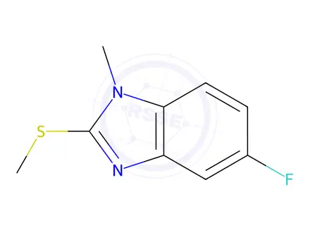 Chemical structure of Benzimidazole,5-fluoro-1-methyl-2-(methylthio)-(7CI,8CI)