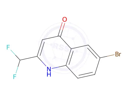 Chemical structure of 6-Bromo-2-(difluoromethyl)quinolin-4(1H)-one