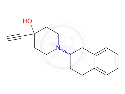 Chemical structure of 4-Ethynyl-1-(1,2,3,4-tetrahydronaphthalen-2-yl)piperidin-4-ol