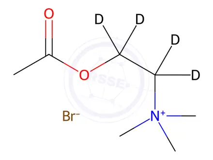 Chemical structure of Acetylcholine-1,1,2,2-d4 Bromide