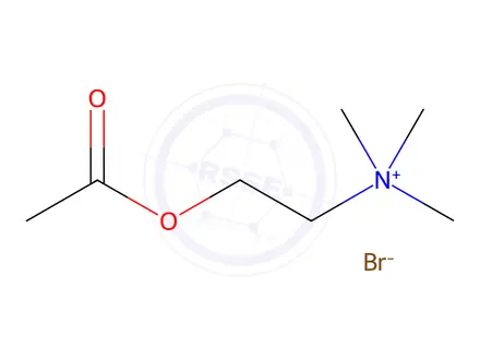 Chemical structure of Acetylcholine Bromide