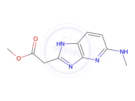 Chemical structure of Methyl 2-(5-(methylamino)-3H-imidazo[4,5-b]pyridin-2-yl)acetate