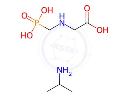 Chemical structure of Glyphosate, Isopropylamine Salt