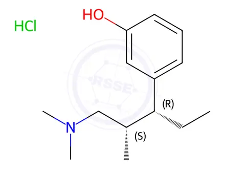 Chemical structure of (1R,2S)-Tapentadol Hydrochloride