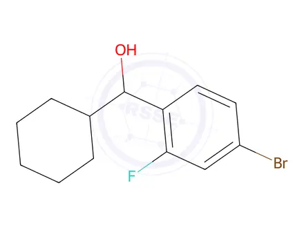 Chemical structure of (4-Bromo-2-fluorophenyl)(cyclohexyl)methanol