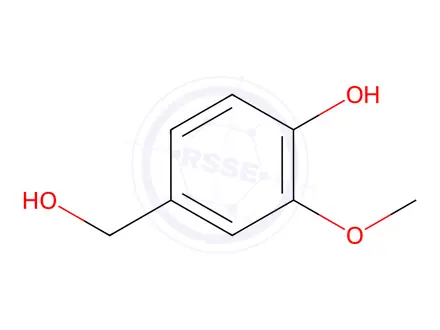 Chemical structure of 4-Hydroxy-3-methoxybenzylalcohol(vanillicalcohol)