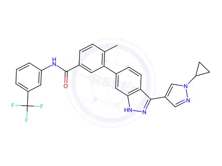 Chemical structure of FGFR1/DDR2 inhibitor 1
