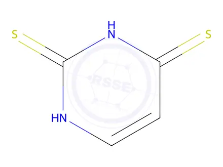 Chemical structure of 4(1H)-Pyrimidinethione, 2-mercapto-(9CI)