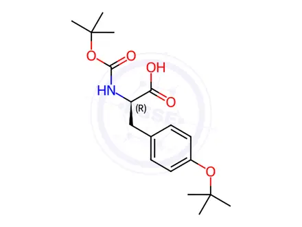 Chemical structure of Boc-D-Tyr(tBu)-OH