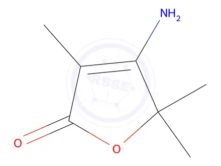 Chemical structure of 4-Amino-3,5,5-trimethylfuran-2(5H)-one