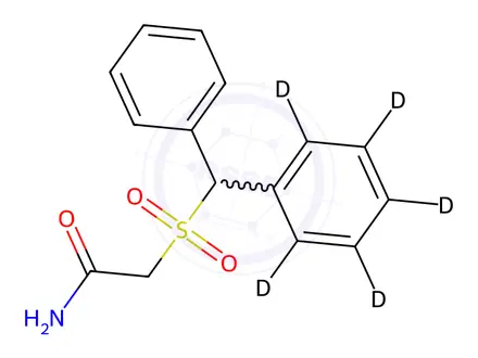 Chemical structure of Modafinil D5 Sulfone
