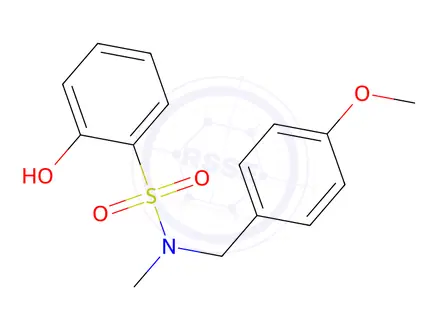 Chemical structure of 2-Hydroxy-N-[(4-methoxyphenyl)methyl]-N-methylbenzene-1-sulfonamide